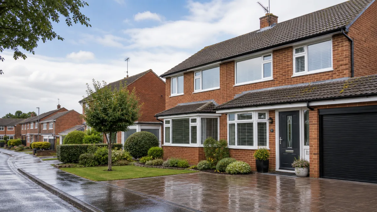Homes and streets around Droitwich
