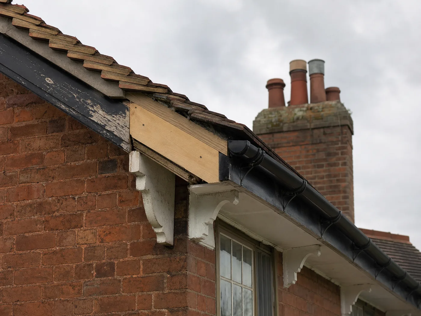 Older timber exterior and roofline detail